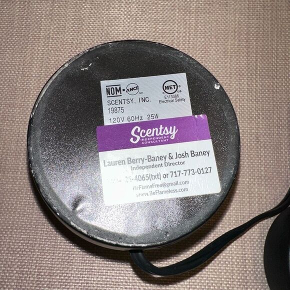 Scentsy Retired Yukon Moose Woods Trees Silhouette Wax Warmer Regular Size EUC - Picture 5 of 8